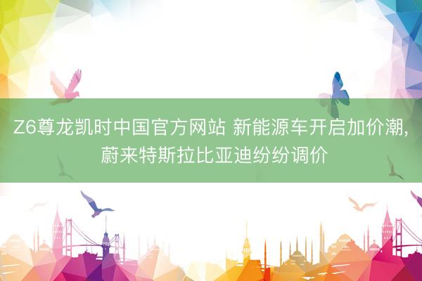 Z6尊龙凯时中国官方网站 新能源车开启加价潮， 蔚来特斯拉比亚迪纷纷调价