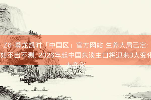 Z6·尊龙凯时「中国区」官方网站 生养大局已定: 如不出不测, 2026年起中国东谈主口将迎来3大变化