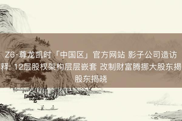 Z6·尊龙凯时「中国区」官方网站 影子公司造访诠释: 12层股权架构层层嵌套 改制财富腾挪大股东揭晓