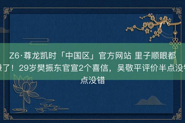 Z6·尊龙凯时「中国区」官方网站 里子顺眼都赚了！29岁樊振东官宣2个喜信，吴敬平评价半点没错