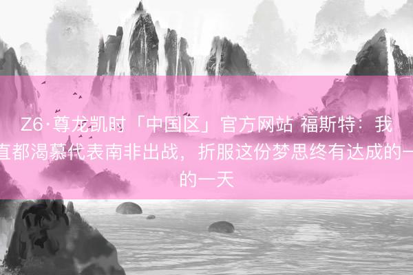 Z6·尊龙凯时「中国区」官方网站 福斯特：我一直都渴慕代表南