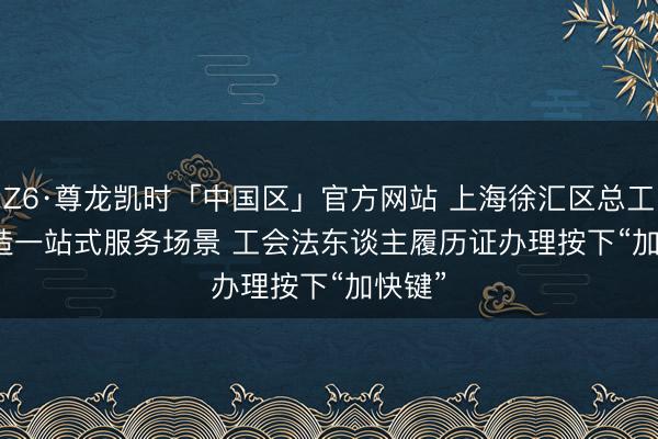 Z6·尊龙凯时「中国区」官方网站 上海徐汇区总工会打造一站式服务场景 工会法东谈主履历证办理按下“加快键”